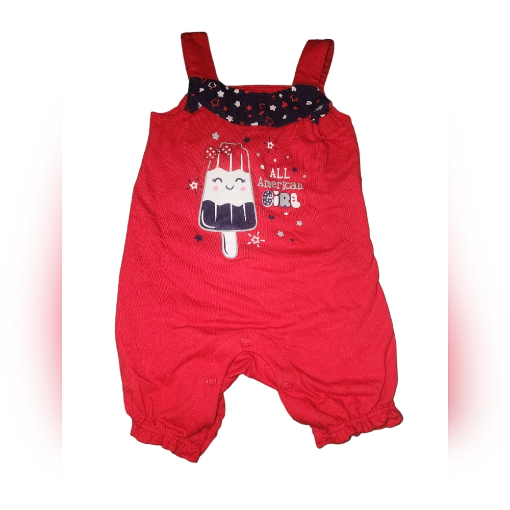 Wonder nation- 6/9M girls jumpsuit- fourth of july